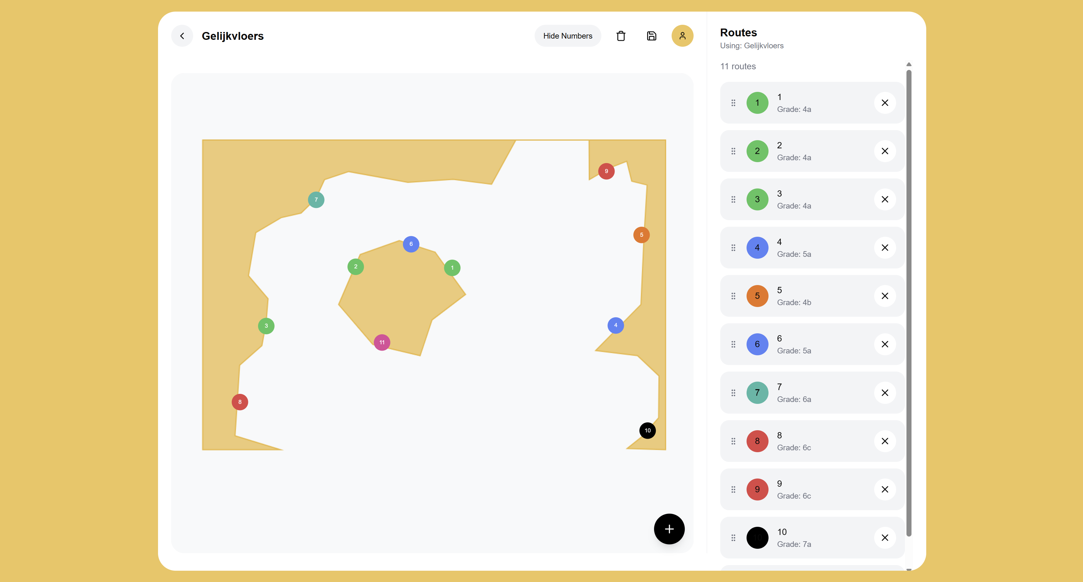 Dyno create map interface